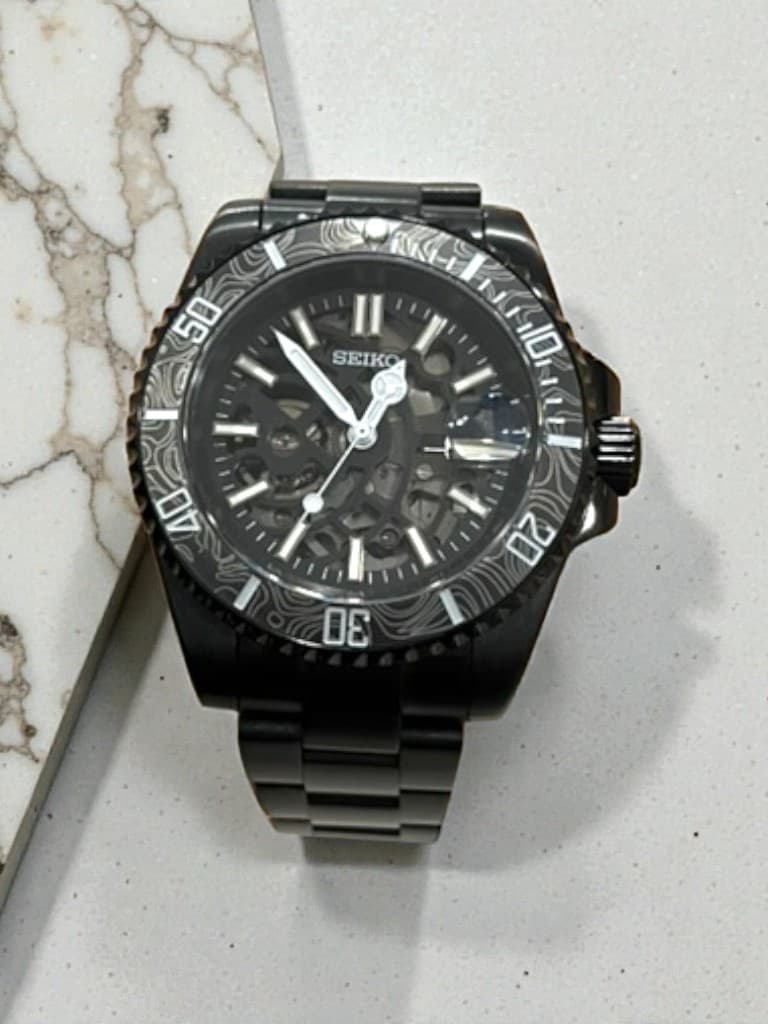 Black and white skele